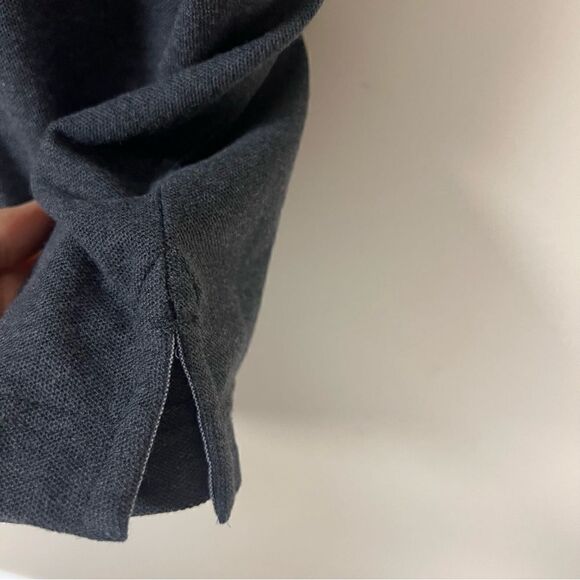 Tommy Hilfiger solid wicking grey polo Sz L - Picture 7 of 10